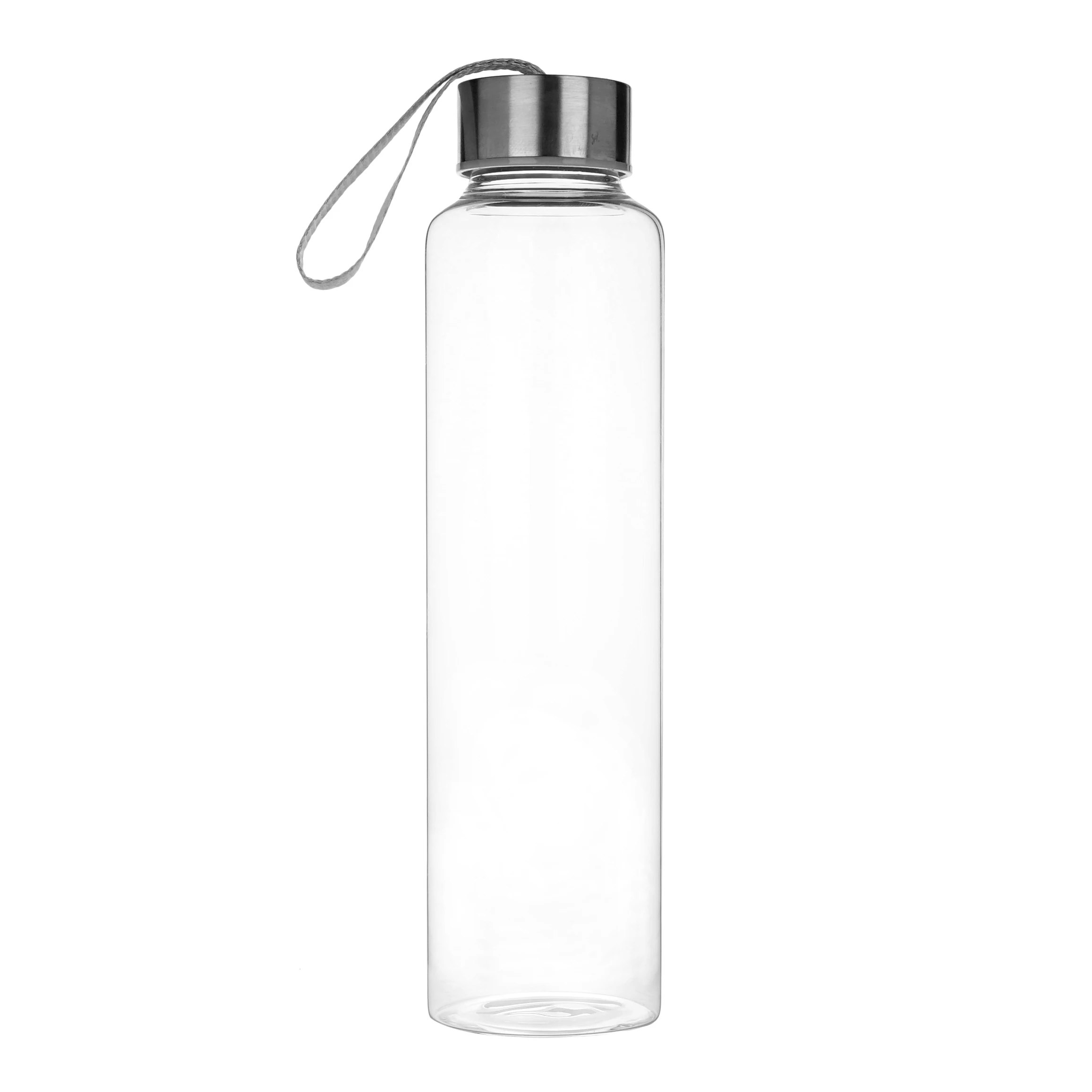 promotion portable high quality heat-resistant unbreakable glass water bottle with rope