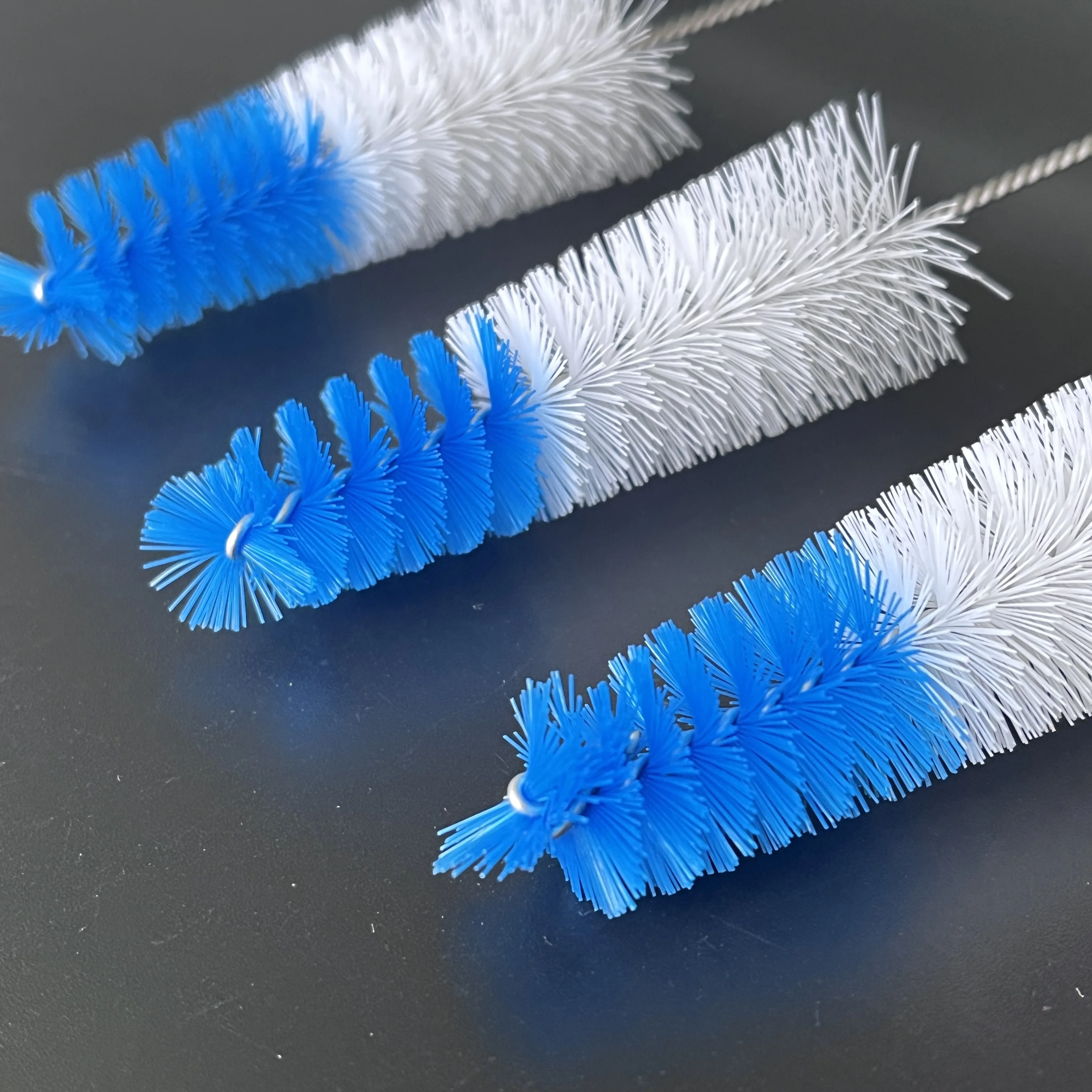 Conical 304 stainless steel decorative nozzle brush, straw cleaning brush