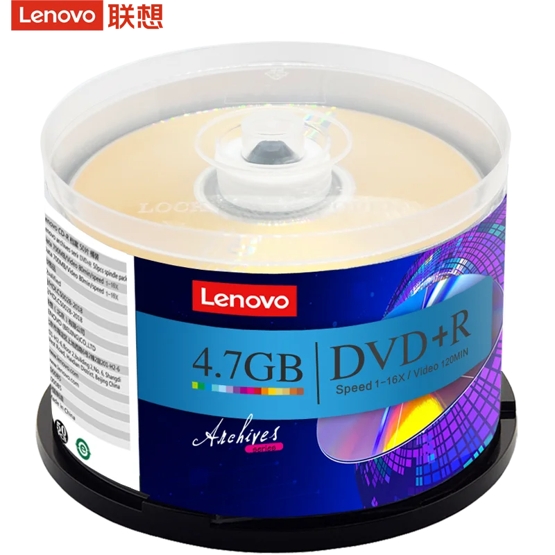 Singal layer movie burning 4.7GB dvd+r 16X music blank dvd disc for Lenovo