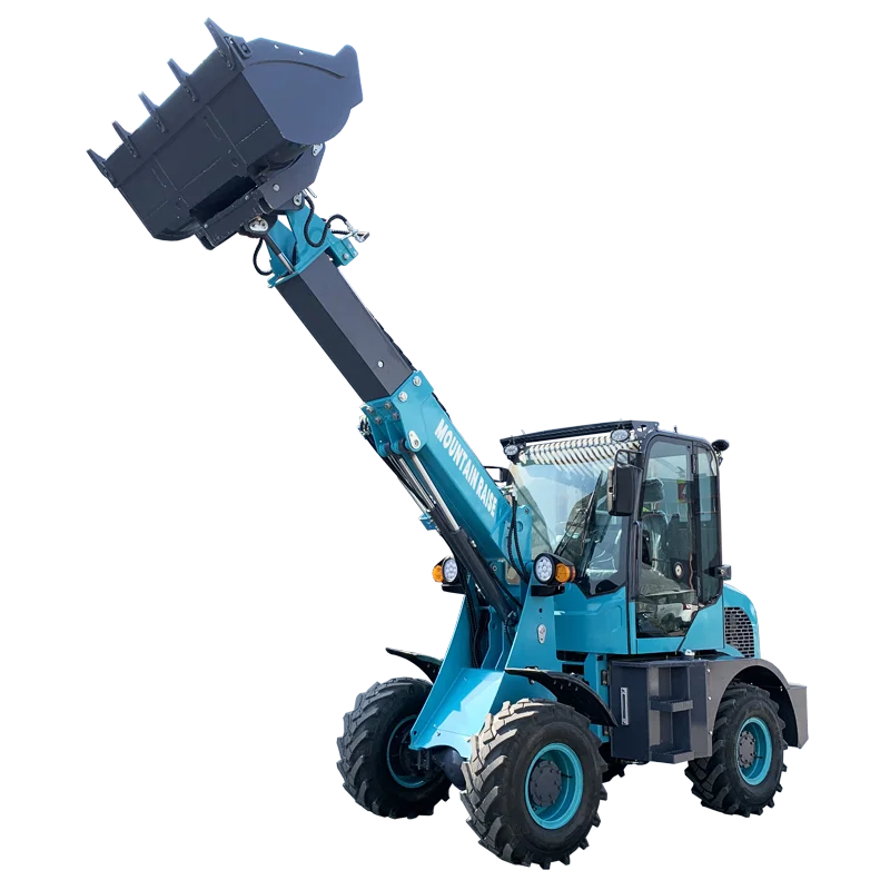 Mountain Raise Mini Front end Loader 1ton compact Telescopic Wheel Loader Small telescoping articulated loaders Telehandler