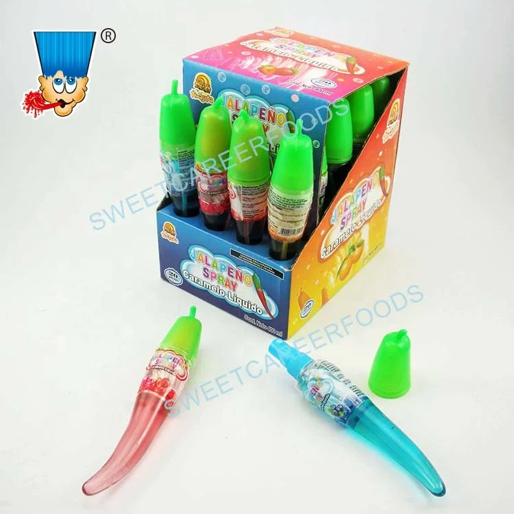 Pepper Bottle Shape Sour Spray Liquid Candy Sweets