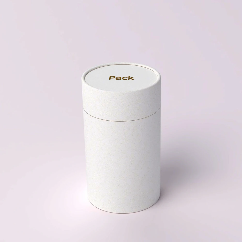 Custom Printing Organic Agriculture Cardboard Packaged Round Tube Box Packaged For Rice Fertilizer Feed Vegetables Fruit Seeds