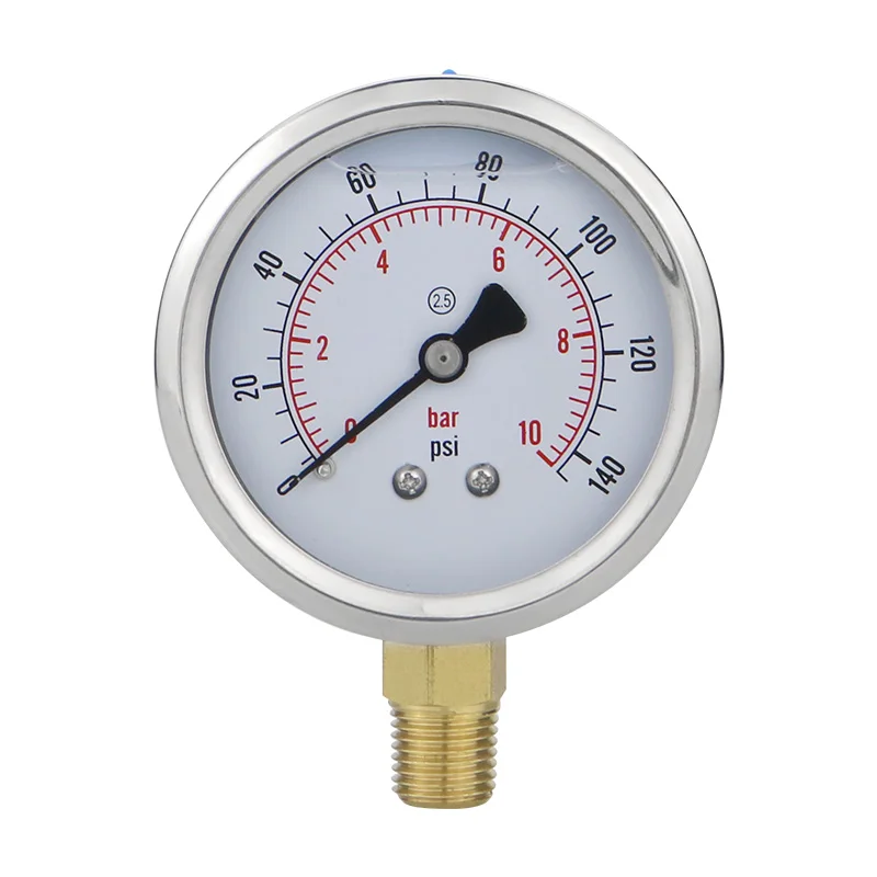 cheap  High precision high quality 1/4 connection 60mm manometer