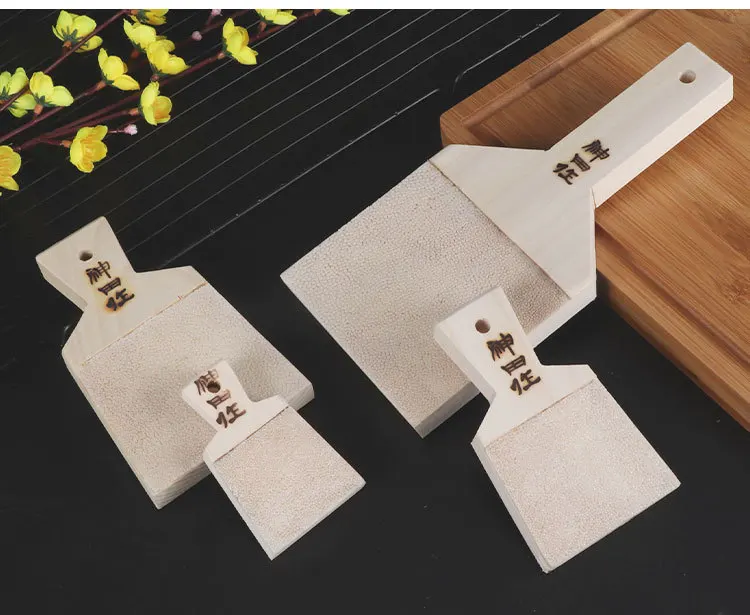 Wasabi and horseradish grinding trays from a wooden Japanese food store