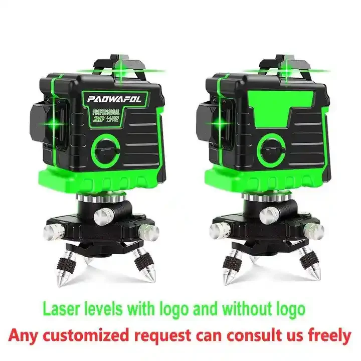 360 Self Leveling Rotary Laser Level 4D 16 Lines Horizontal&Vertical Cross Line Laser Surveying Measuring Tools