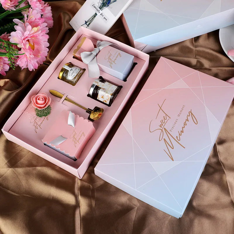 Luxury Custom Birthday Party Jewelry Perfume Gift Packaging Favor Set Box Sweet Bridesmaid Proposal Wedding Favor Boxes