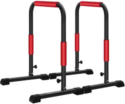 Wellshow Sport Dip Station Dip Bar Parallel Bars for Home Workout with 400 LBS Loading Capacity for Home Gym