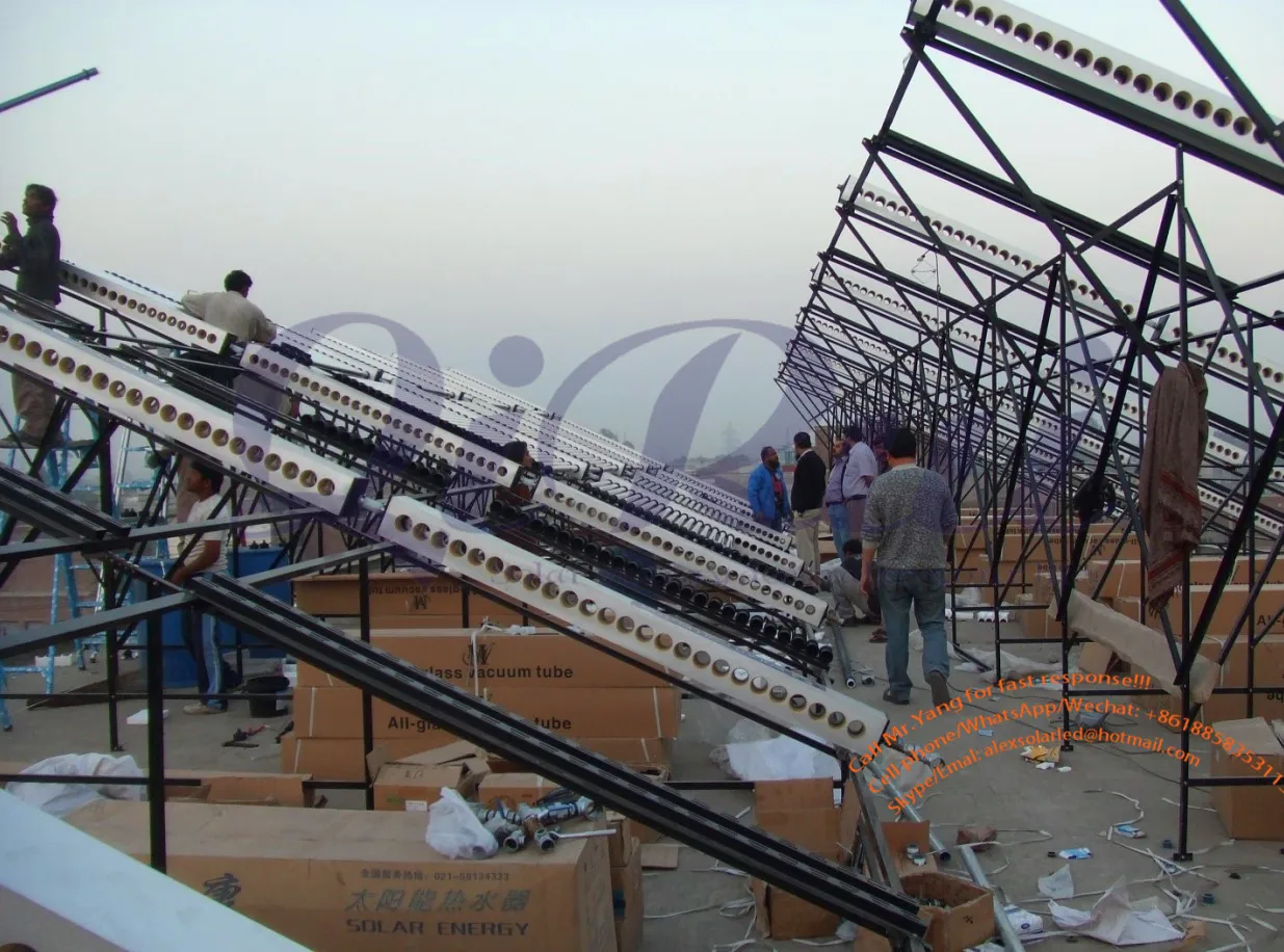 factory price 10 12 15 20 30 40 50 60 Tube purple gold evacuated Tube high efficiency water heater Solar geyser