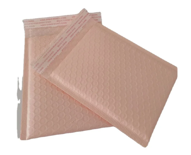 Pink Custom Logo Courier Mailing Bag Biodegradable Recycled Plastic Shipping Envelope Mailer Bag