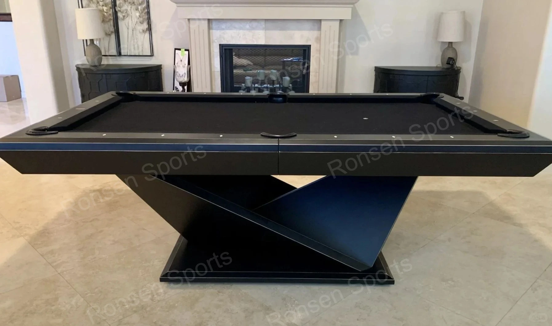 China Cheap Price Luxury Design Home Display Solid Wood 9ft 8ft 7ft Pool Table with High Quality Materials and Modern Looking