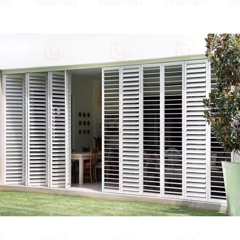 Customized Hollow Blind Shutter Metal Louver Window Louvre Price Philippines Aluminium Thermal Break Villa Louver shutter window