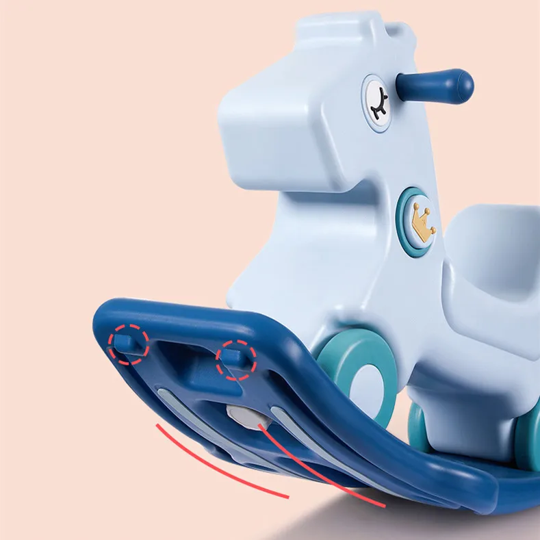 ABST Manufacturer Hot Selling plastic rocking Horse Animal Toys Walker Ride On Eco-Friendly Children Educational Toys Gifts