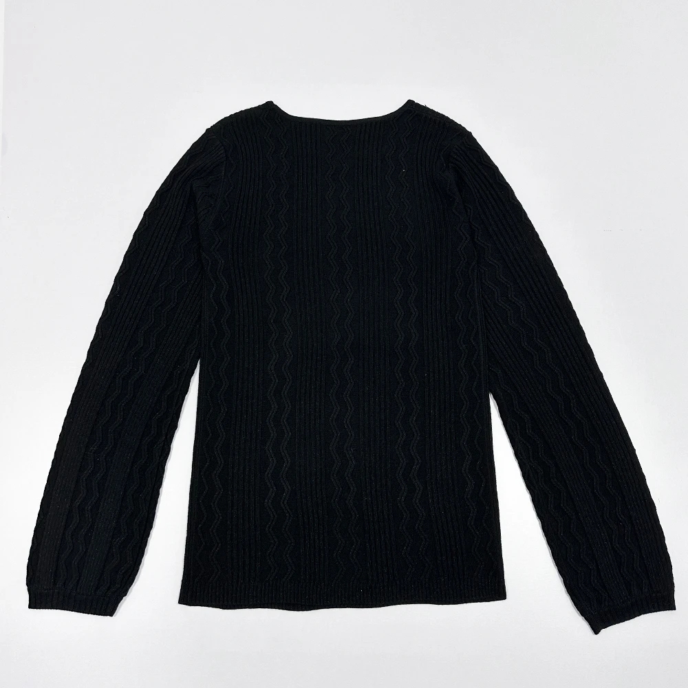 New Fashion Design Women Cashmere Knitted Sweater Solid Color Slim Fit Pullover Knitted Tops