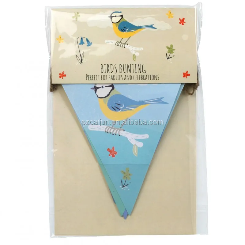 Hot sell festival celebration birthday PVC polyester paper bunting