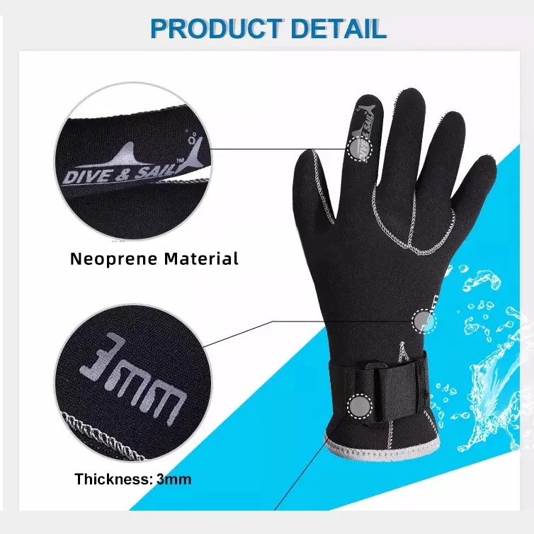 wholesale diving equipment soft neoprene scuba diving gloves