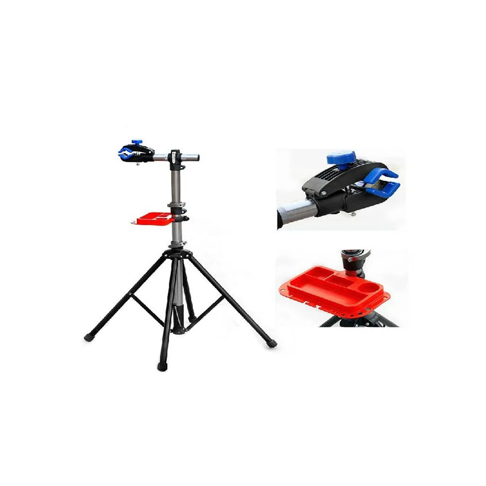 Easy To Install Steel Screw Control Magnetic Tray 360 Degree Rotation Bike Repair Stand