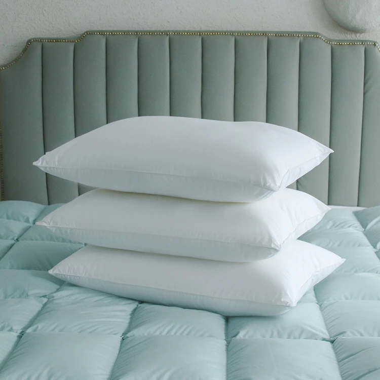 Oem Manufacture Fashion Funda Almohada Anti-Snore Five Star Hotel Luxury Feather Down Duck Feather Pillows Insert