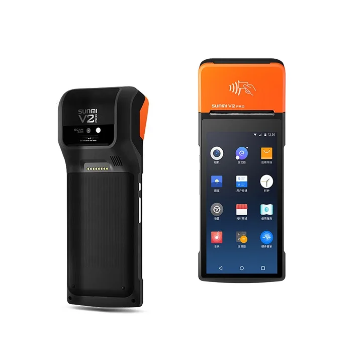 Горячая Распродажа smart handheld Pos sunmi V2 Pro электронный кассовый аппарат android pos с принтером 58 мм для розничной продажи
