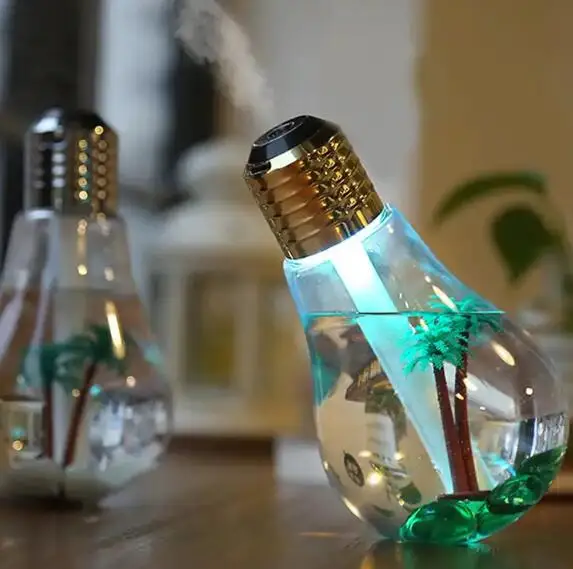 Hot 400ML Cold Fog Humidifier Led Bulb H2o Air Purifier Whisper Operation Silent Mini Spray Air Diffuser Intelligent Humidifier