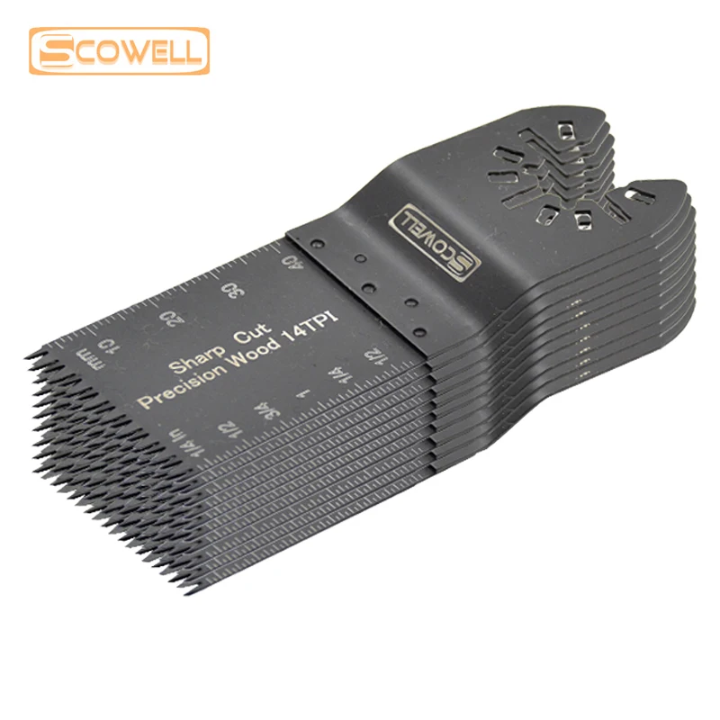 SCOWELL 34mm Quick Change Arbor Big Teeth Japanese Teeth Plunge Oscillating Multi Tool Saw Blade Fast Wood Cutting