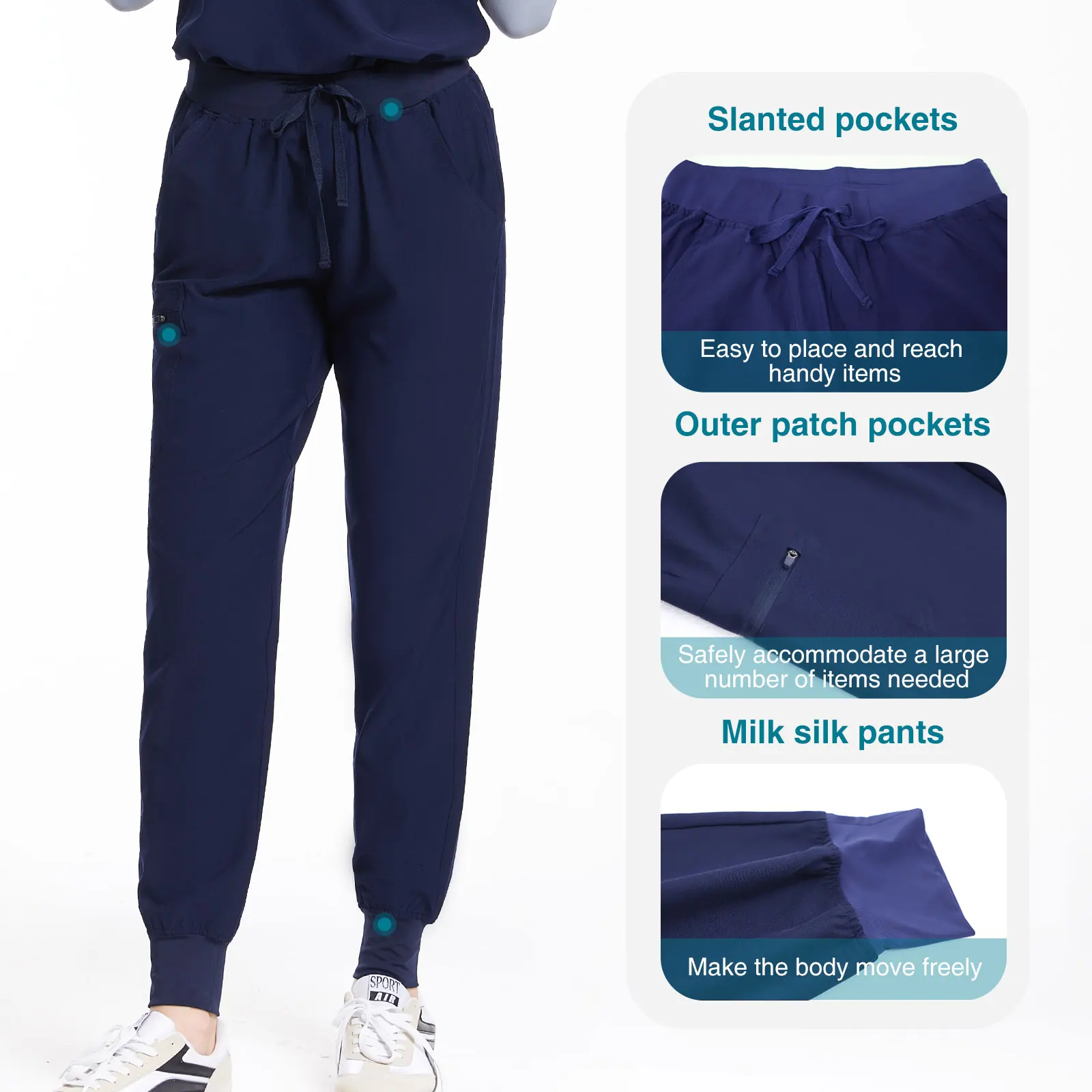 High Quality Professional Doctors Spa Uniform Scrubs Suits Medical Uniformes Medicos Nursing Medical Scrubs Set For Women