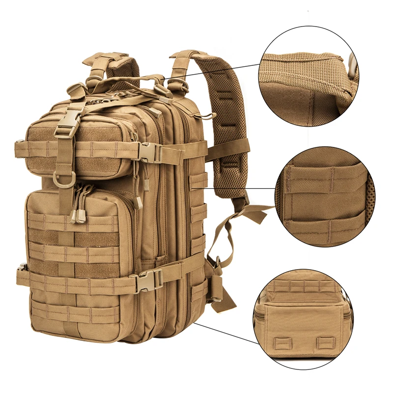 2021 600D PVC tactical backpack waterproof outdoor hiking large