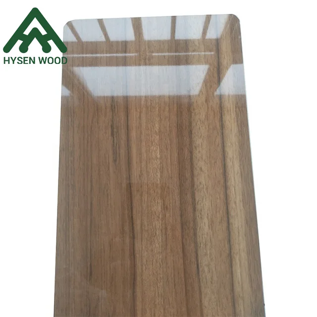 Factory Hot Sale Modern Style Quality High Gloss Poplar Plywood  Board 18mm Laminated Wood Boards for Kitchen Cabinet