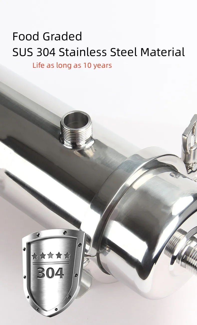 1000-10000L 0.01Micro Retain Mineral PVDF Ultrafiltration Sediment Washable Whole House Water Filter System for Household Use