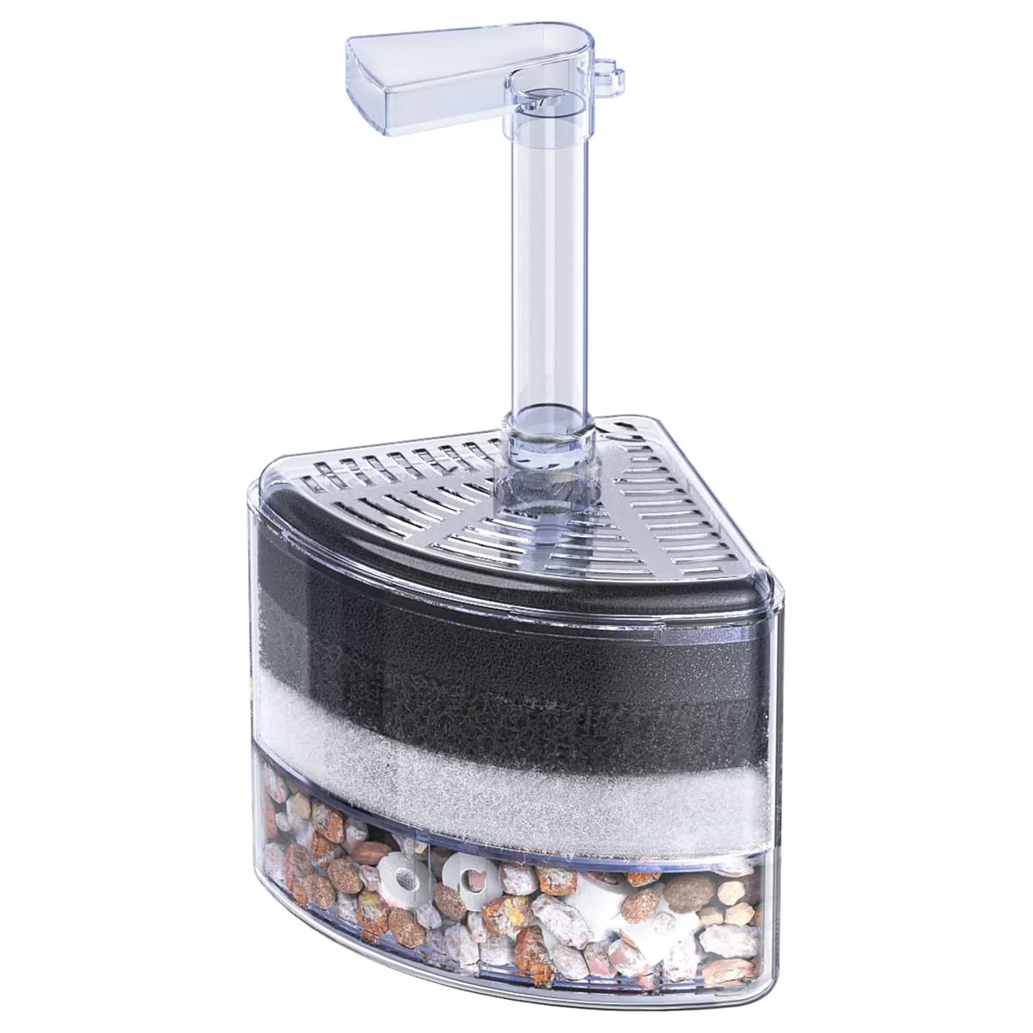 Aquarium Quiet Water Air Oxygen Pump System Biochemical Bio Single/Double Sponge Cotton Filter Box Plastic Fish Tank Accessories