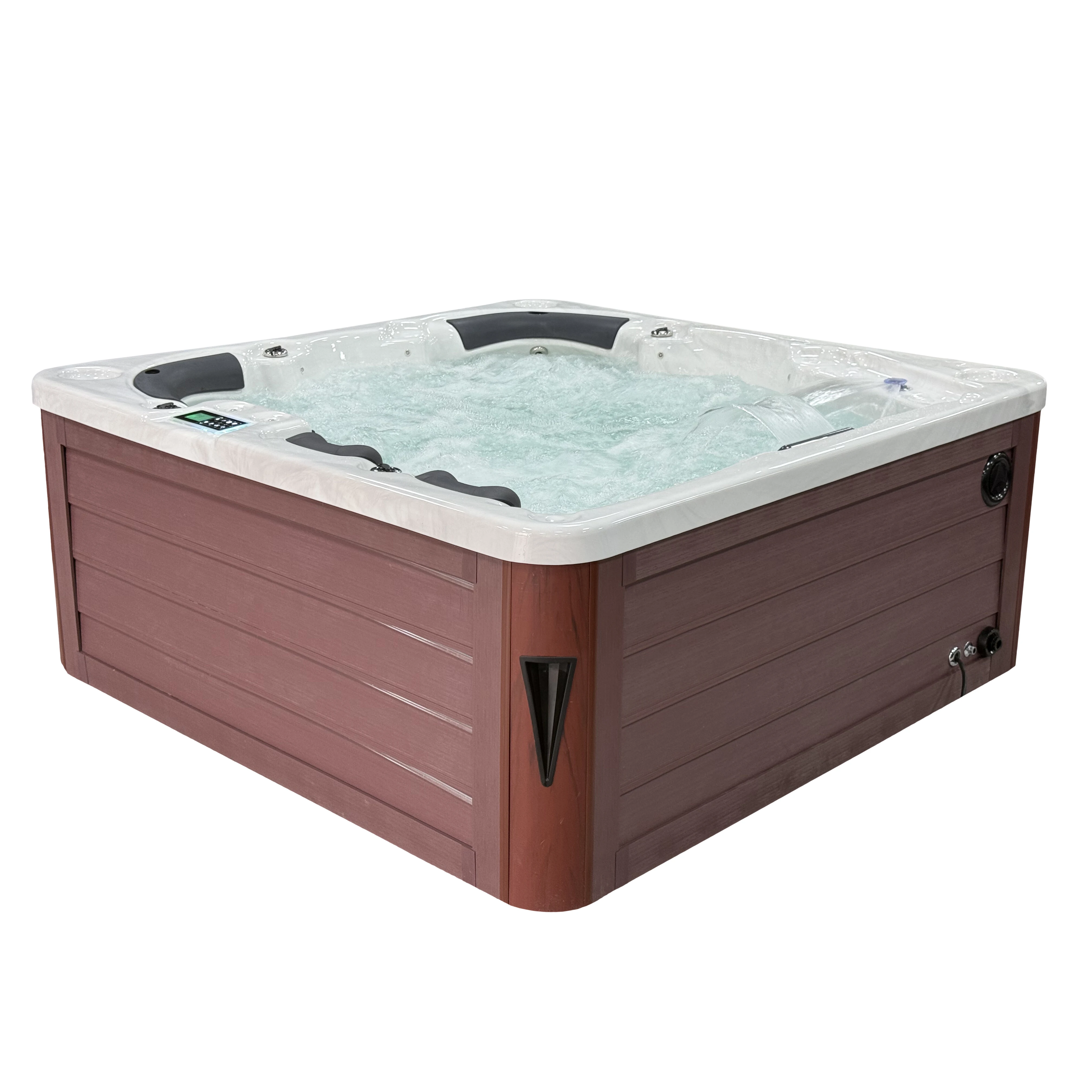Hot sale 6 person hot tub Air Jetted Massage Whirlpool bathtub Hotel Deep Soaking bath tub Outdoor Spa Tub for Villa garden