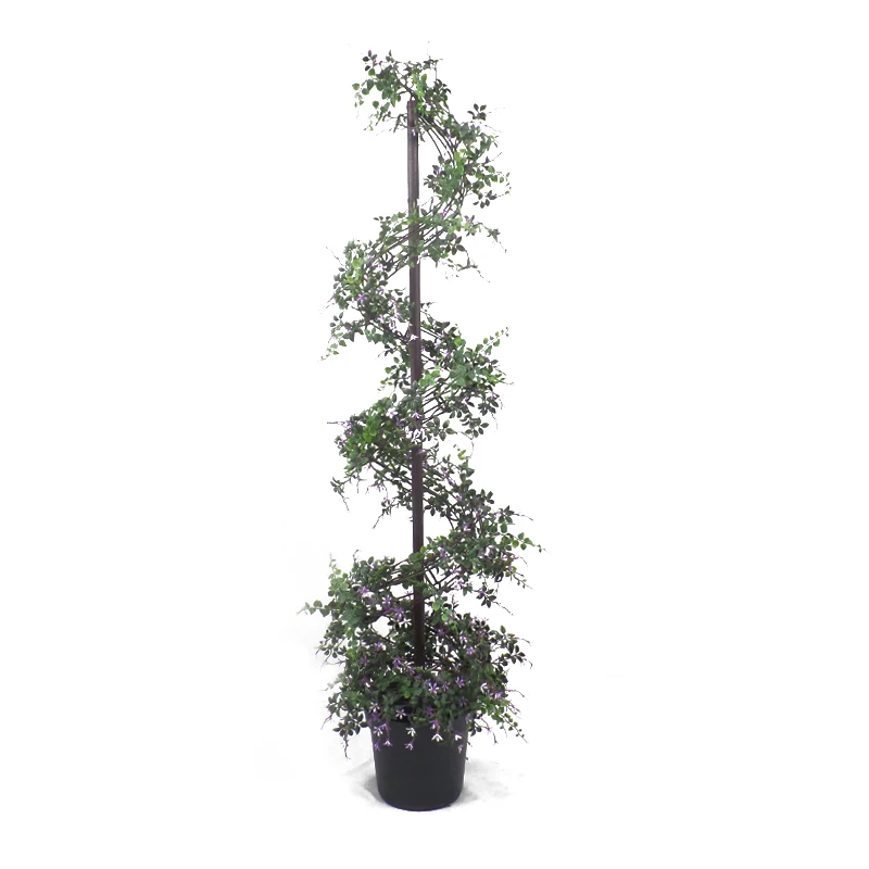 garden ornaments artificial decorative boxwood cone spiral topiary tree with wholesale price