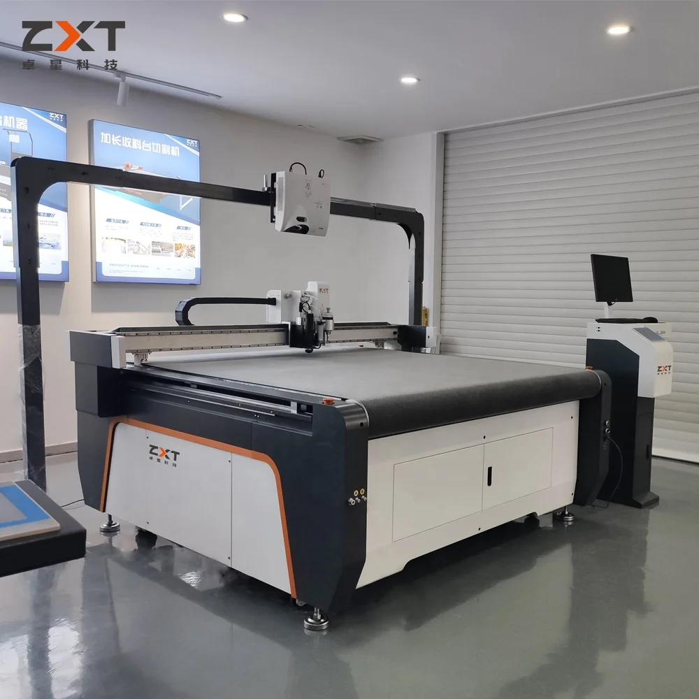 Digital Knife Not Leazer Laser CNC Fabric/Leather Cutting Machine For Tarp Leather Fabric Bags And Shoes Pu, Lining, Leather Etc