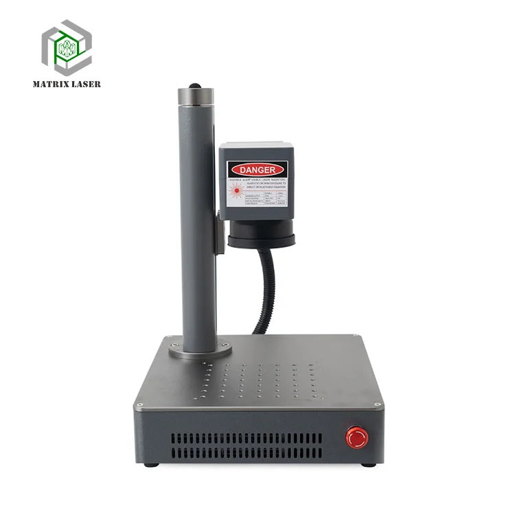 Desk Portable Type 20w Fiber Laser Marking Machine Metal Engraving Machines with Raycus Max JPT Laser Source Automatic