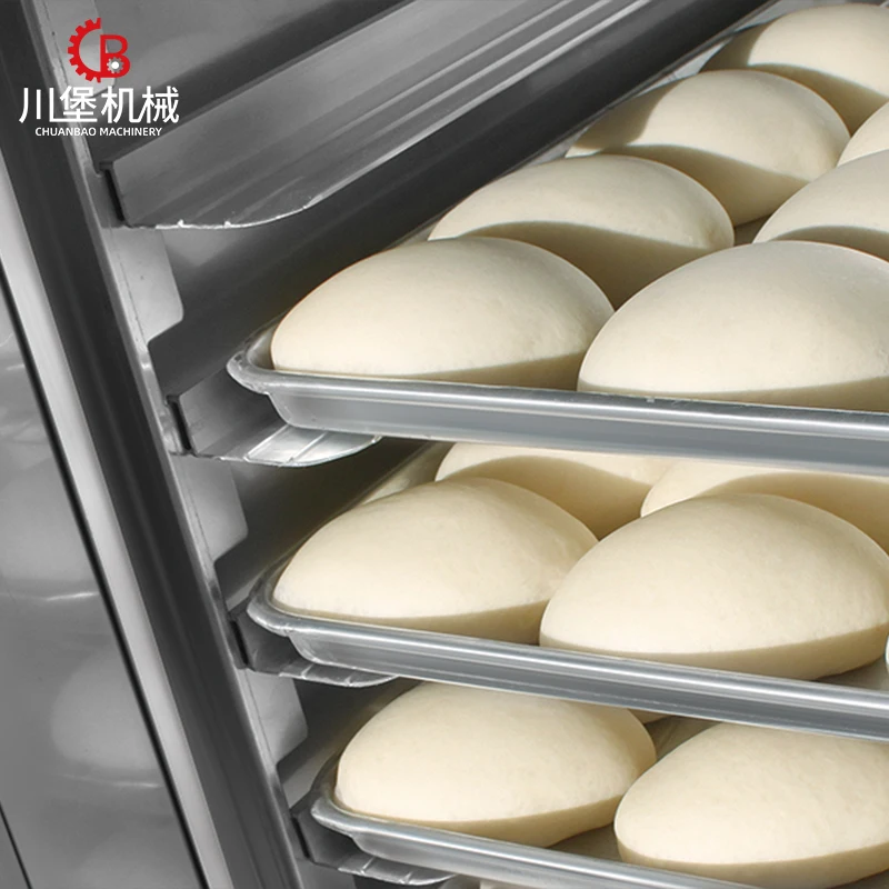 Baking machine spray fermentation chamber specialized for bread bakeriesTemperature-controlled fermentation of bread dough toast