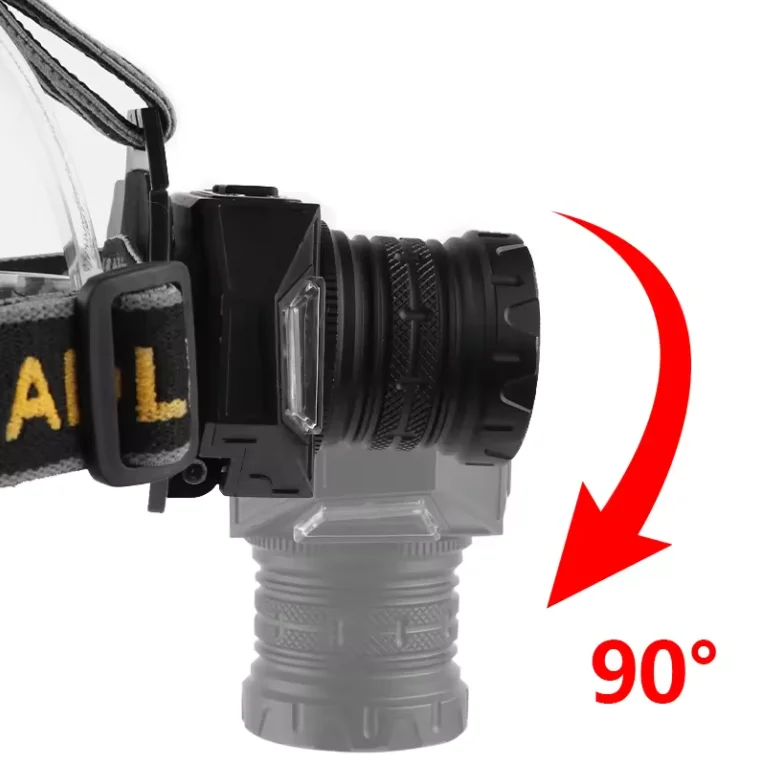 Hot new 30w long range headlamp built-in type-c charging belt output charge indicator induction headlight