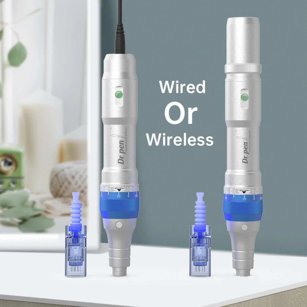 Профессиональная Длинная регулируемая ручка Ultima Dr A6, электрическая микроигла для удаления шрамов от акне, игла для мезотерапии