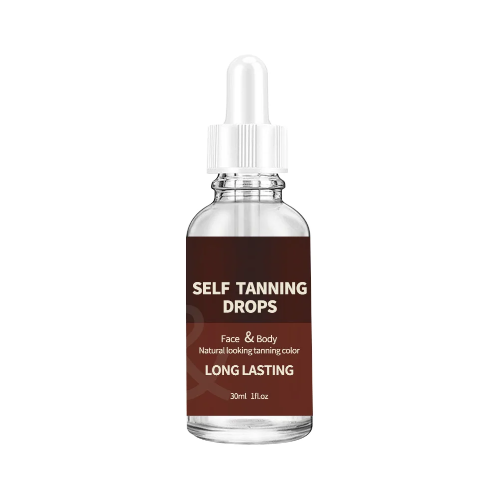 Bronze Tan Ultra Dark Self Tanner Face Body Natural Self Tan Drops Tanning Serum Oil