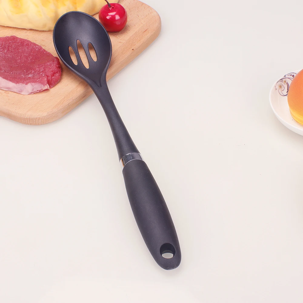 New Heat-resistant Non Stick Kitchen Accessories Spatula Skimmer Ladle Cooking Tools 10pcs Copper Silicone Kitchen Utensils Set