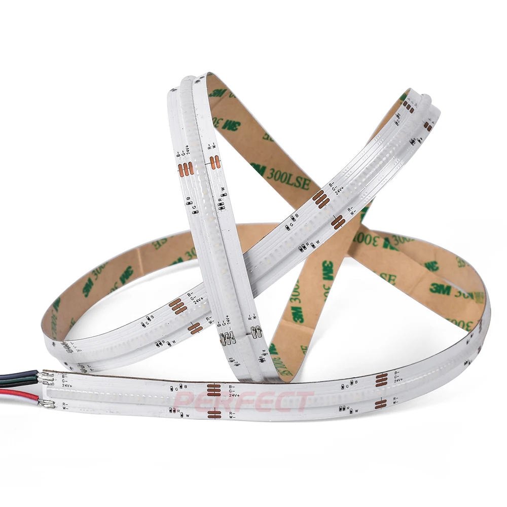 Высокоэффективная гибкая светодиодная лента COB 24 В 5 м 5600 светодиодов RGB RGBW Светодиодная