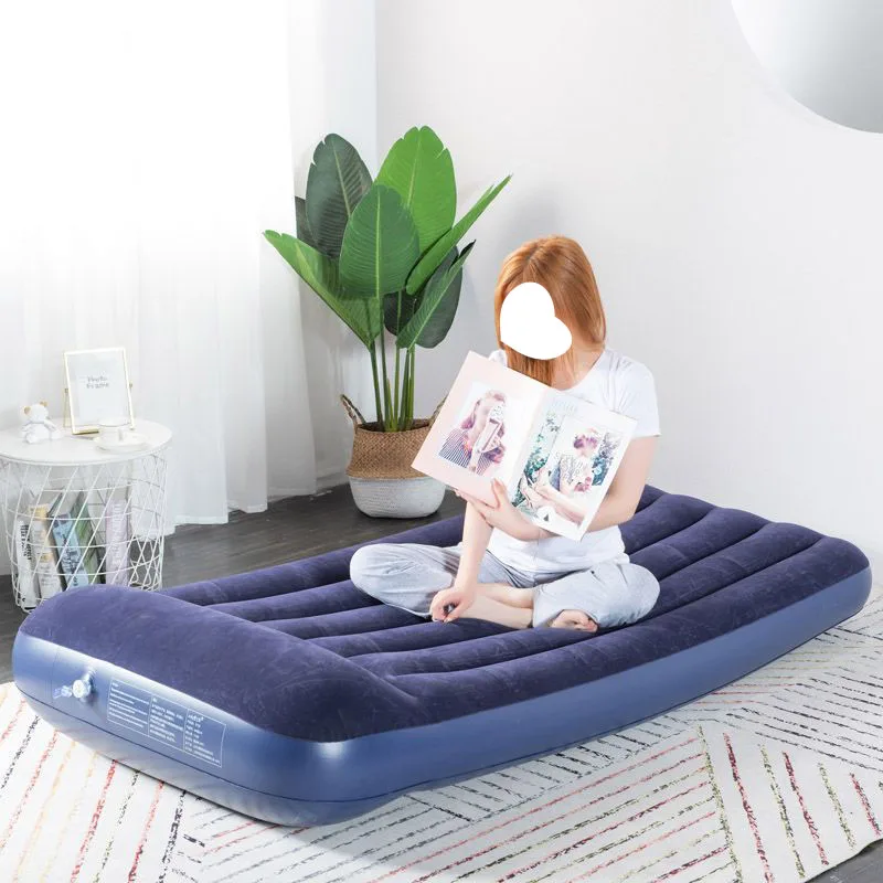 Outdoor Comfortable Foolding Portable Inflatable Mattress Bed Sleeping Mattress For Camping