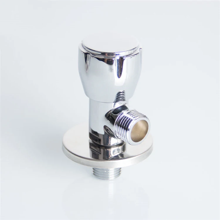 BSN electroplate hand control brass angle valve 1/2