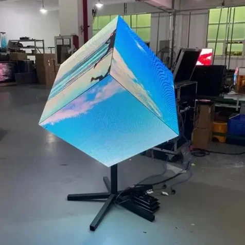 High definition P2.5 Outdoor Led Cube Screen Magic Creative Digital Advertising Screen