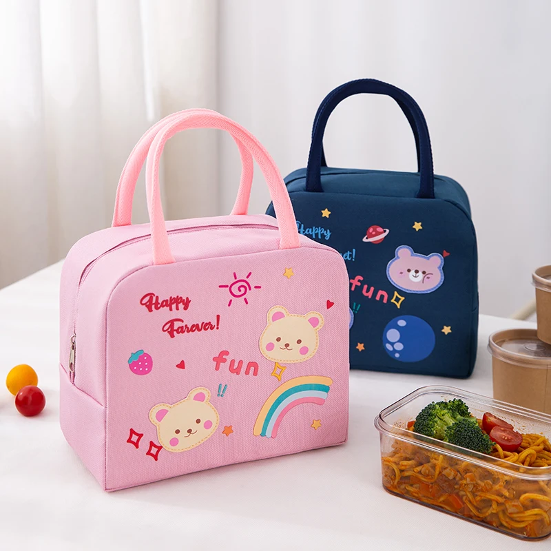 Pattern Food Bags Breast Milk Insulated Cooler Picnic Lunch Bag Hot Sale Cartoon Custom Travel Office for School Kids Thermal