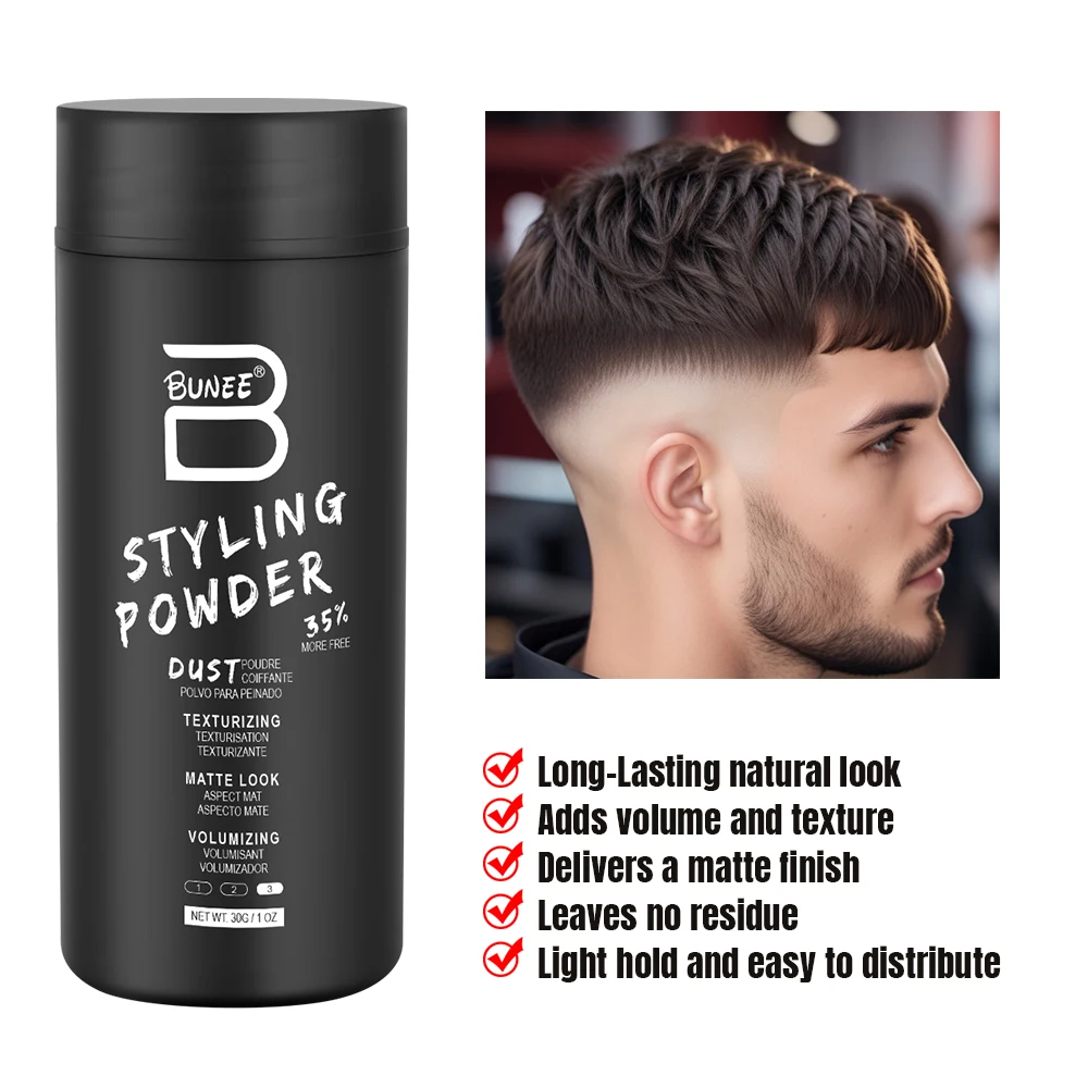 Spot Wholesale polvo texturizador Hair Texture Powder Volumizer Fine Hair Volumizing Products for Men