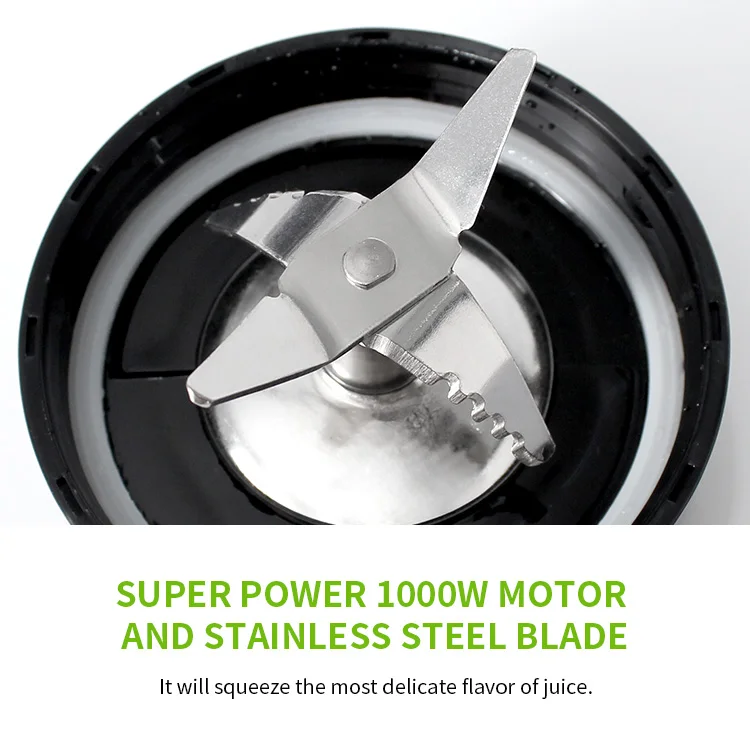 1000W Personal Blenders for Kitchen with 4 Blender Blade Ice Crush Countertop Blender