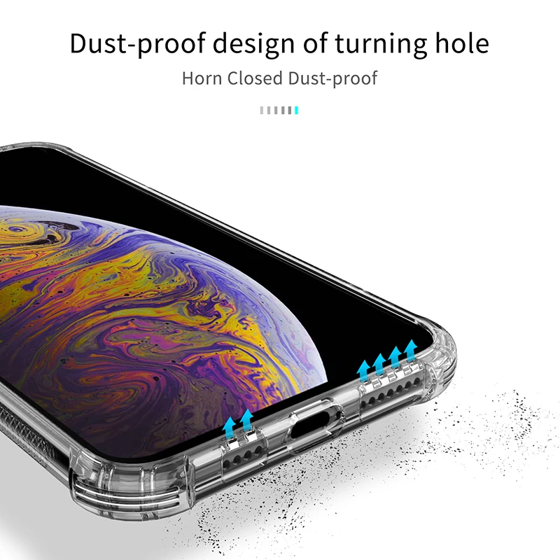 Truning Sound Soft TPU Phone Case For Samsung S8 Covers Dust-proof Air Bags Crashproof Mobilephone TPU Case For S10 Covers