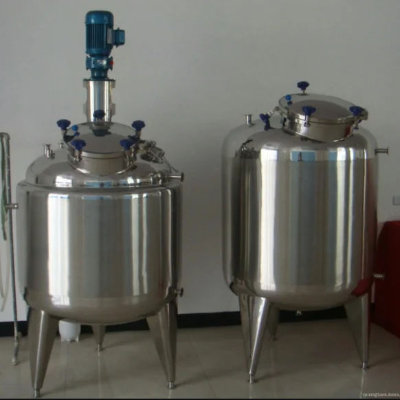 
500L yogurt fermenter and milk cooling tank and pasteurizer 
