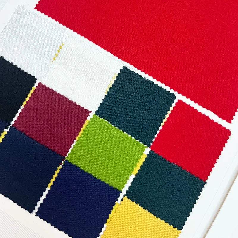 Factory customized 300/320g 65% rayon 30% nylon 5% spandex breathable sweat-absorbing organic fabric for t-shirts