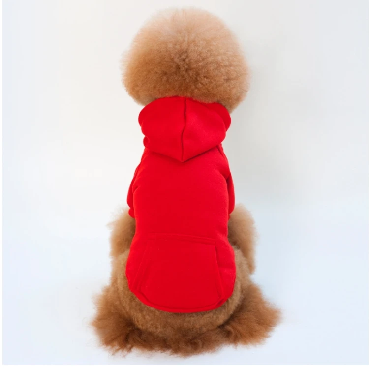 G01303 Wholesale Multicolor Simply Soft Blank for sublimation Dog Hoodie ropa para perros Dog Sweater Pet Clothes