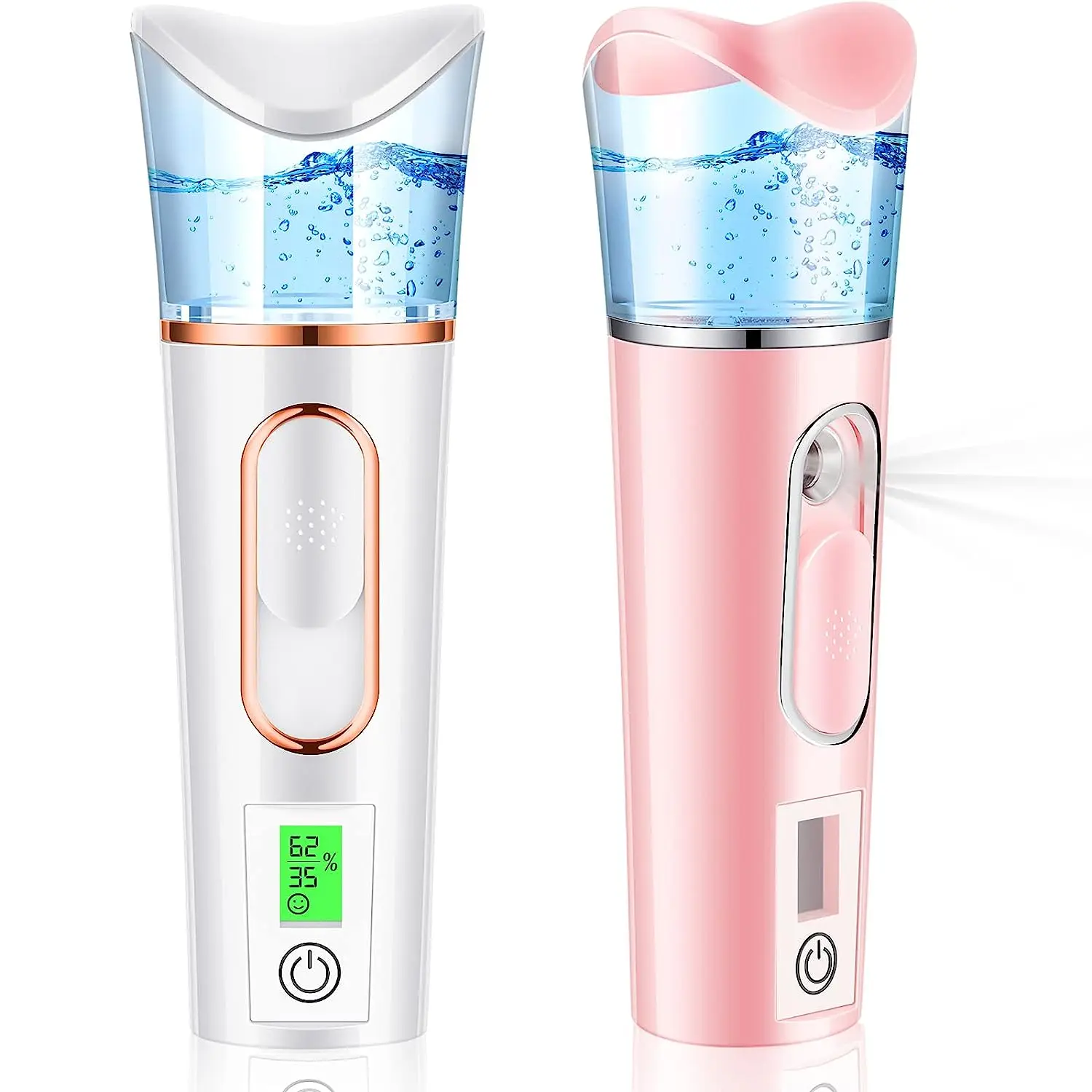 Top Selling Moisturizing Water Spray Mini Face Steamer Portable Nano Facial Mist Sprayer With Skin Testing Function